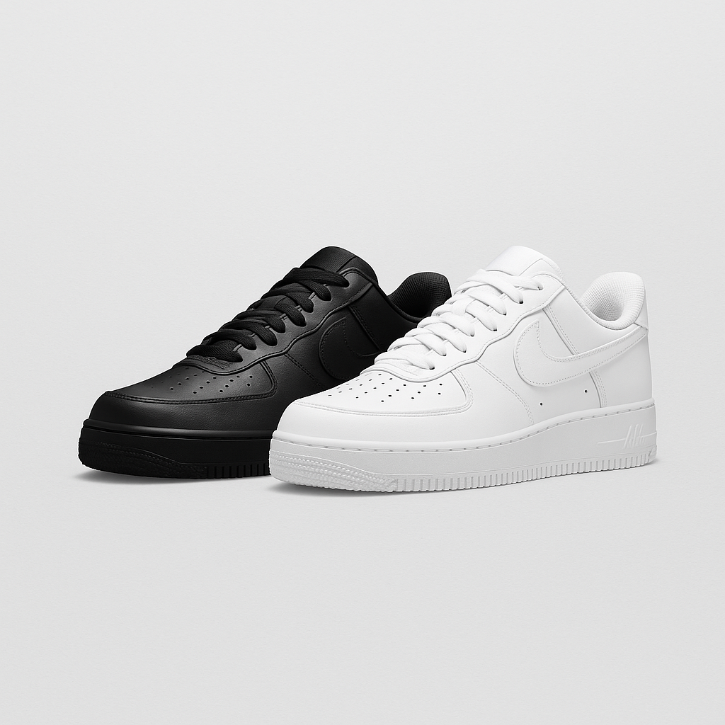 1+1 ΔΩΡΟ | Nike Air Force 1 ’07 Black & White