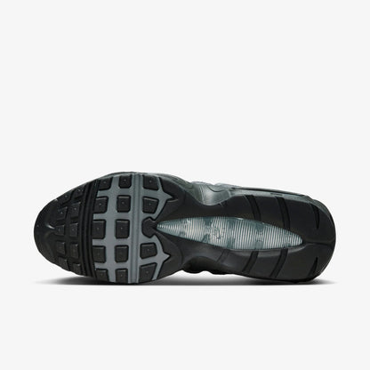Nike Air Max 95 Dark Grey Anthracite shoe outsole with textured grip and cushioning features.