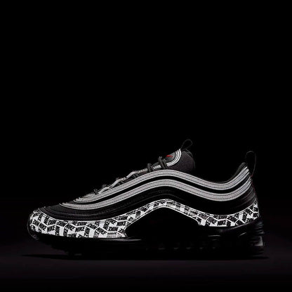 Nike Air Max '97 'Reflective Logo' Black/University Red-Black
