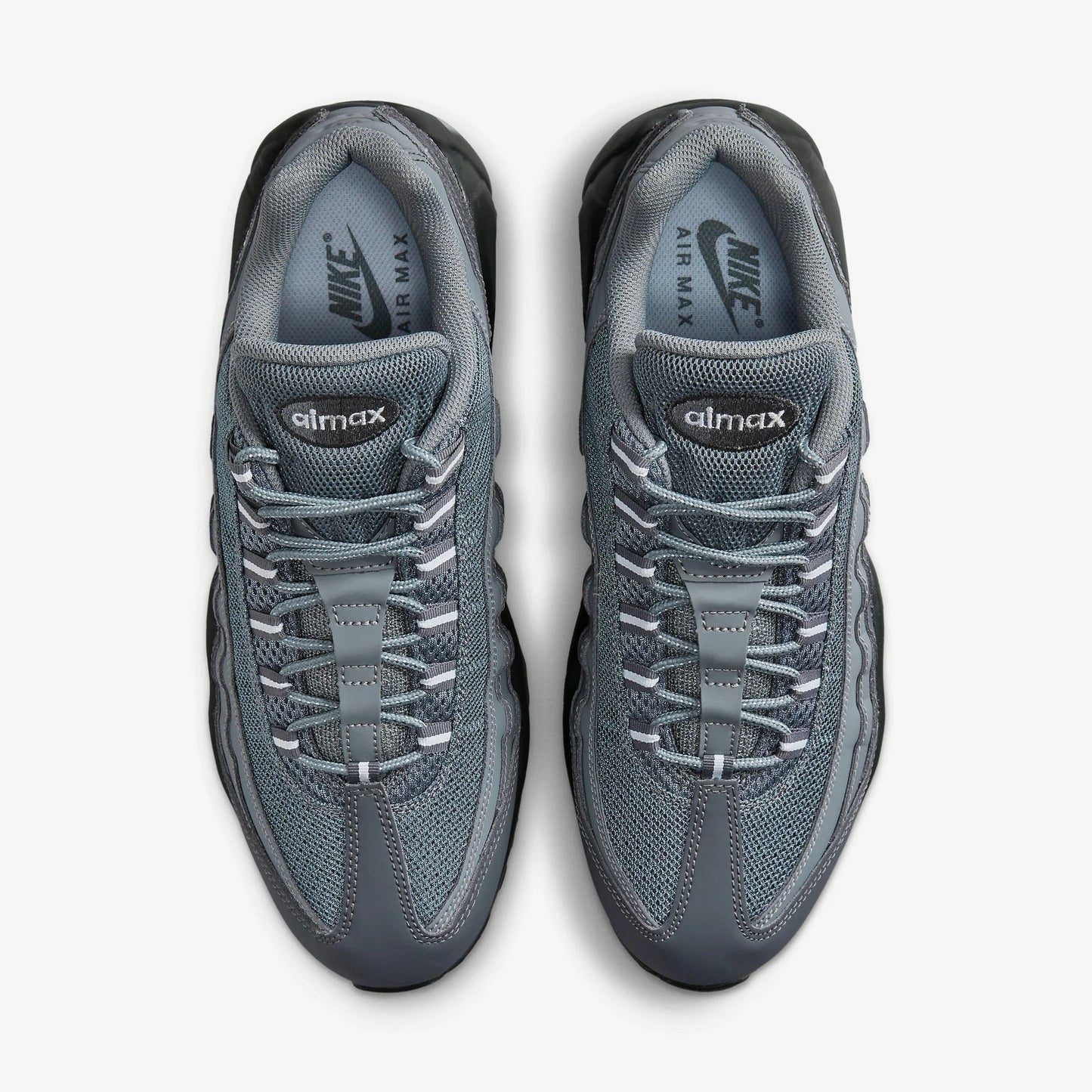 Nike Air Max 95 Dark Grey Anthracite sneakers with layered upper and iconic design.