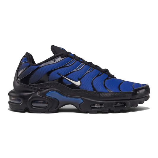 SNEAKERZ SHOP Nike Air Max Plus Premium σε μπλε χρώμα με mesh επάνω μέρος και μαύρες λεπτομέρειες σόλας.